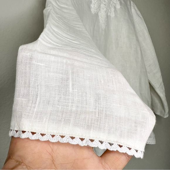 Zara Linen Crochet Top - Picture 13 of 16